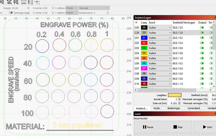 Lightburn engraving template setting